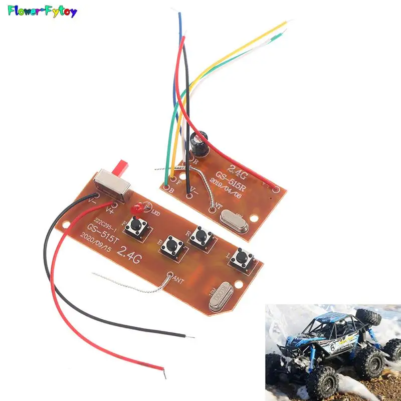 1 zestaw 2.4G 4CH RC obwód zdalnego sterowania 27MHz nadajnik i tablica odbiorcza antena zabawki zdalnie sterowane System radiowy