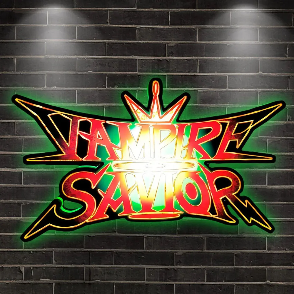 

Custom Vampire Savior - The Lord of Vampir Logo Lightbox 3D Print LED Sign Desktop Nightlight Gameroom Wall Decor