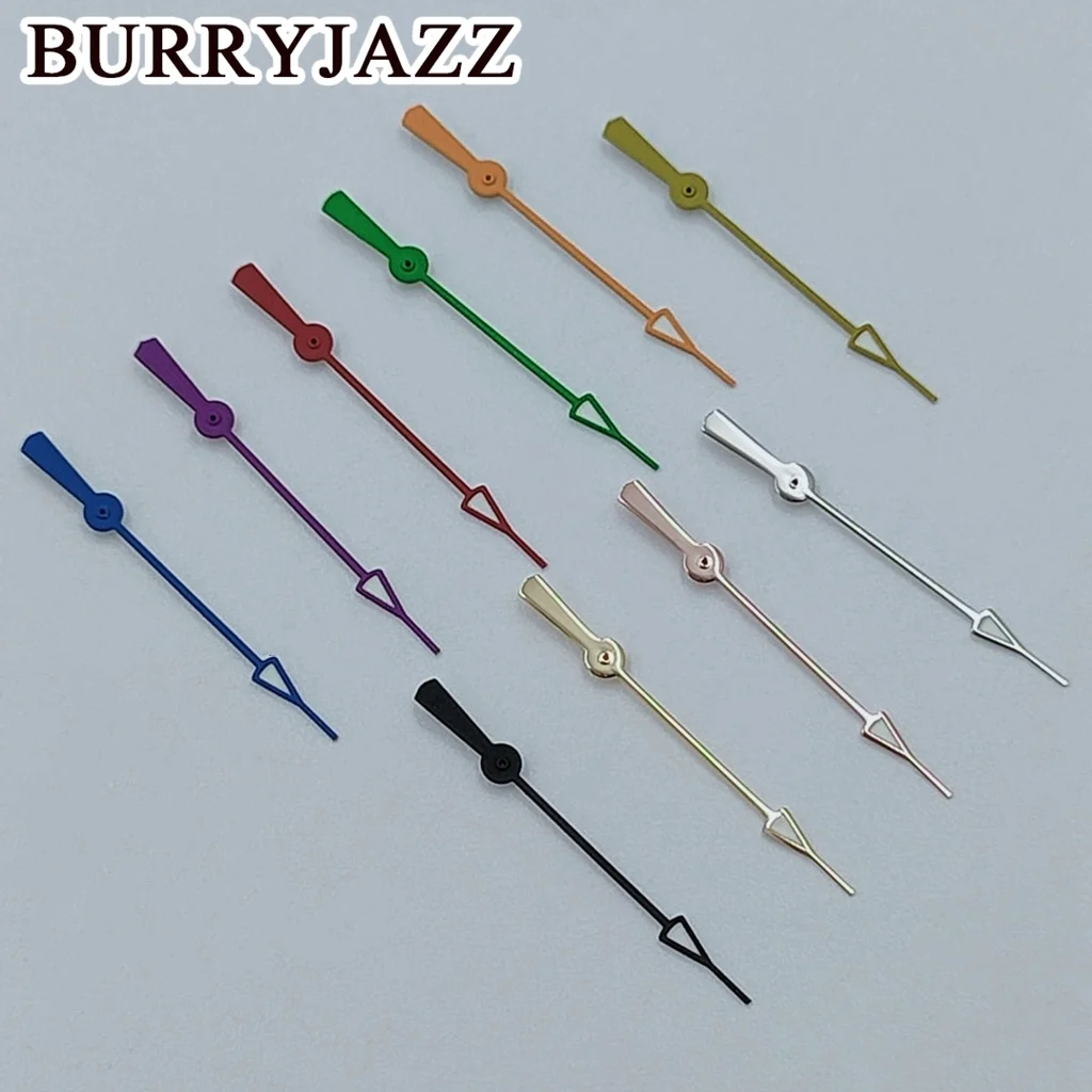 BURRYJAZZ NH35 NH36 NH38 7S26 7S36 4R35 4R36 Watch Hands Silver Gold Black Green Blue Red Yellow Orange Hands Green Luminous