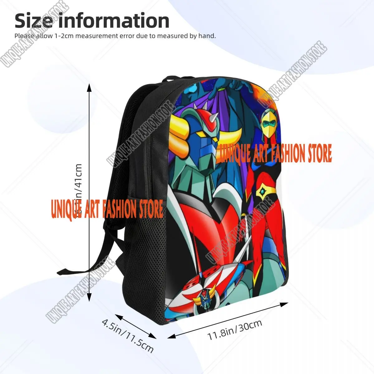 حقائب ظهر مخصصة من Grendizer UFO Robot للنساء والرجال حقيبة كتب أساسية للمدرسة الجامعية حقائب Goldorak Goldrake Anime