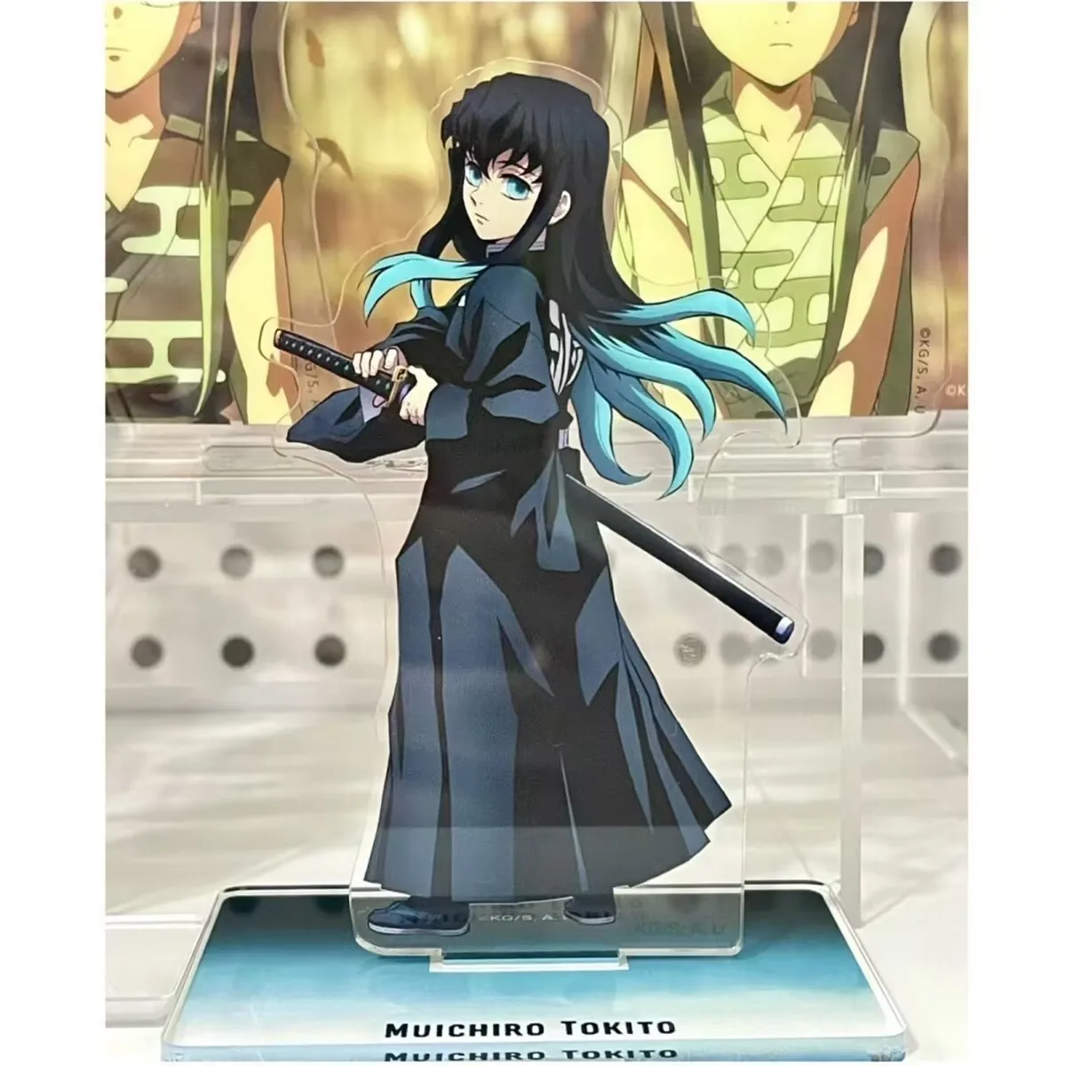 "Demon Slayer" 주변기기 "Tachikura Yuro" 아크릴 스탠딩 사인은 외관 수준이 높은 창의적인 데스크탑 장식입니다.