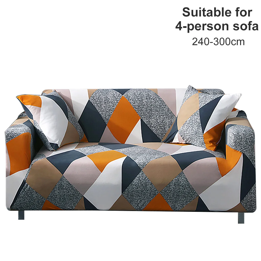 

Universal Sofa Cushion Cover All-inclusive Printed Elastic Couch Slipcover Furniture Protector Cube 2 Person