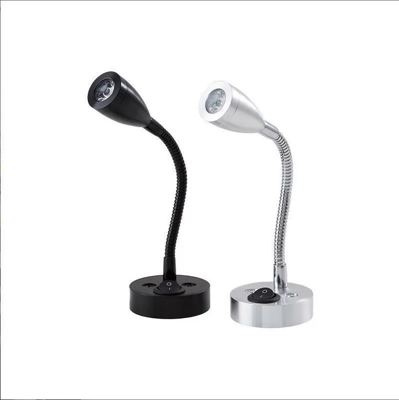 12V 24V RV boat LED reading light flexible touch switch wall light, suitable for RV yacht cabin household use