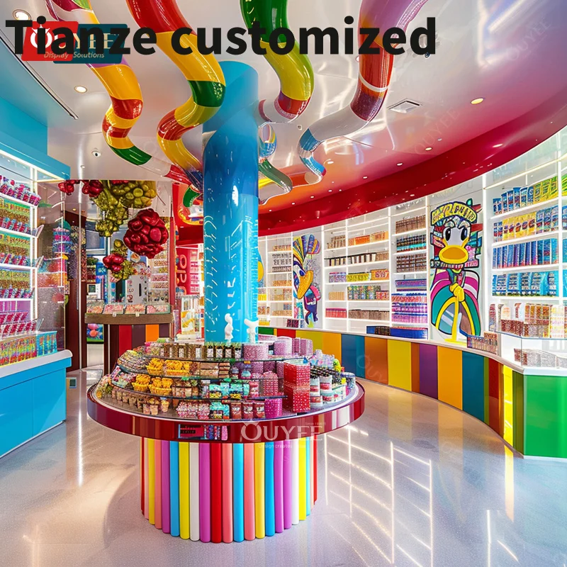 

Customized-Shop Design Nuts Shop Decor Candy Furniture Shelves Chocolate Children Shop