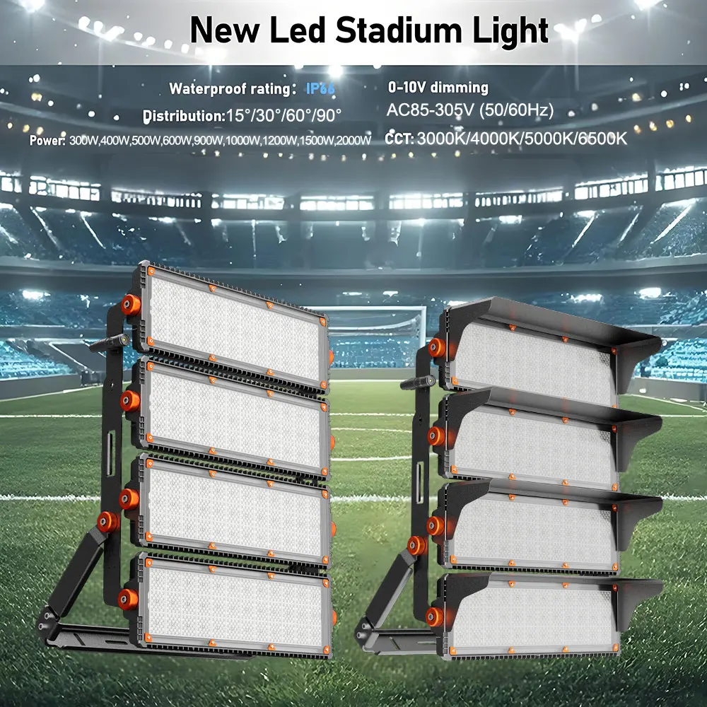 Football Field Projector IP66 500 1000 2000 Watts Outdoor Spotlight Projecteur Reflectores Led Floodlight Stadium 1500 Watts