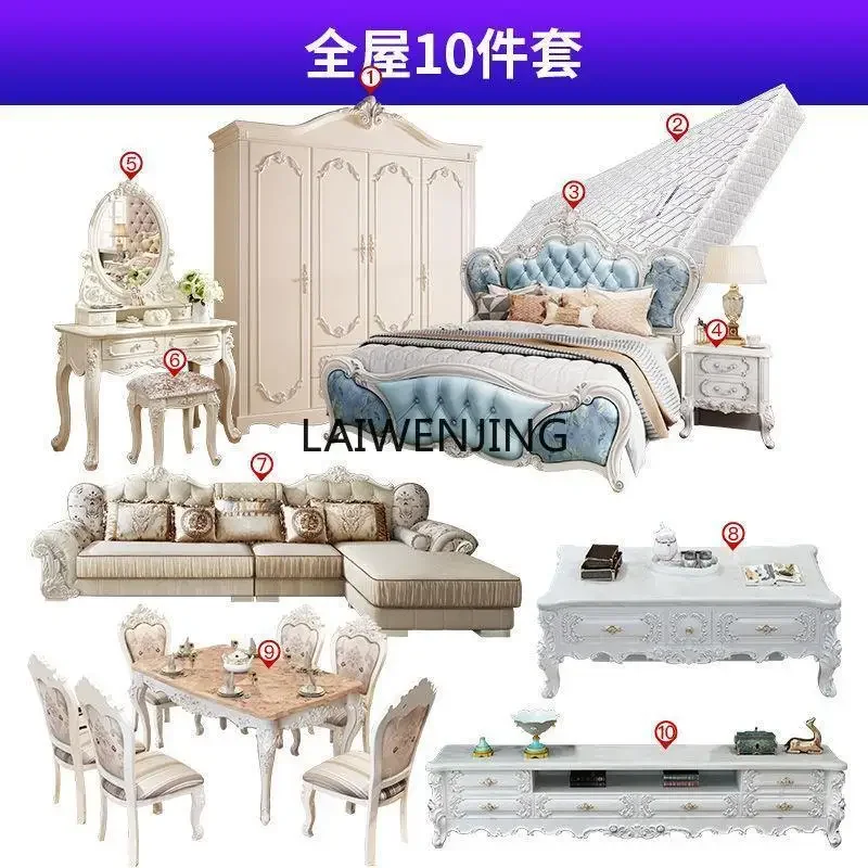 MJY bedroom luxury master bedroom furniture combination set large living room package