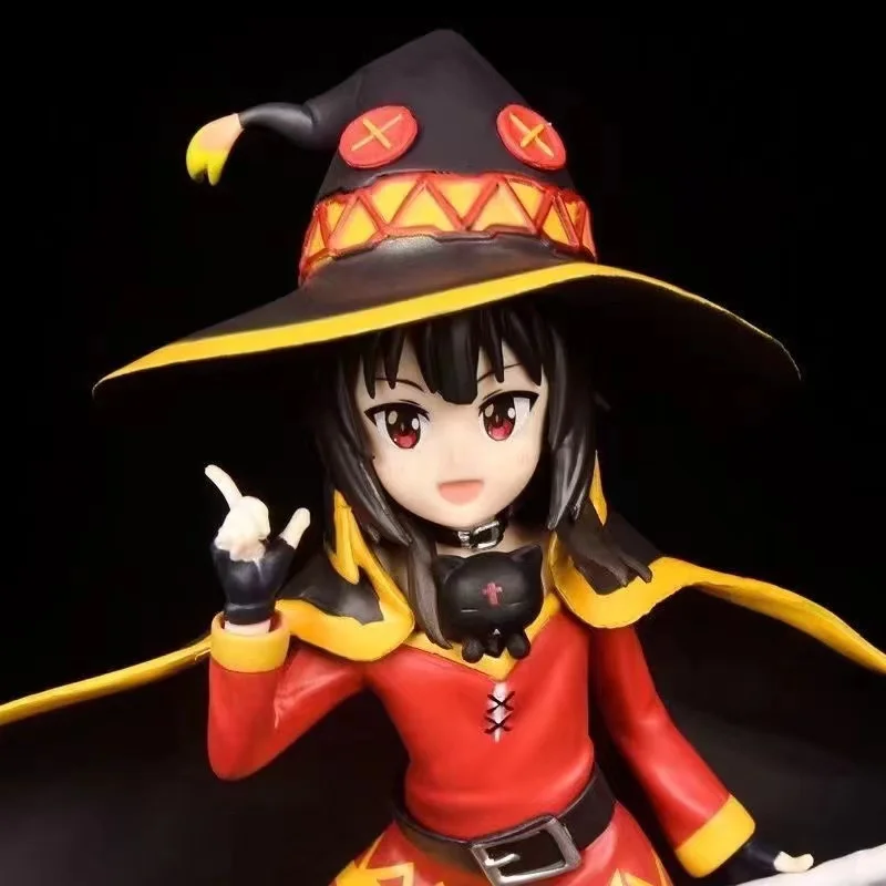 20cm Figures Megumin Doll Action Figure A Certain Magical Index Anime Figures Model Decor Collect Toys for Kids Birthday Gift