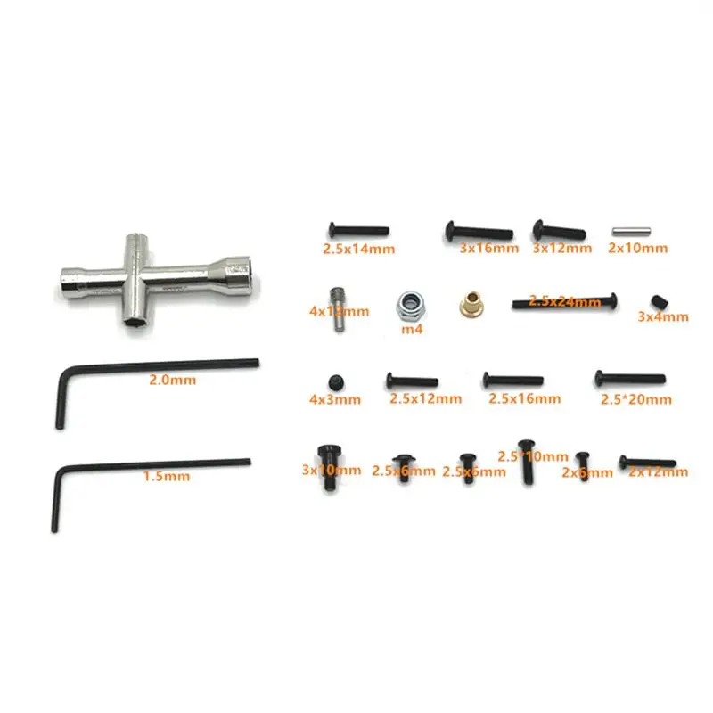 CYGJ-Metal Upgrade Retrofit Screw Tool Box For 1/12 RC Car MN128 MN86 G500 RC Car Parts
