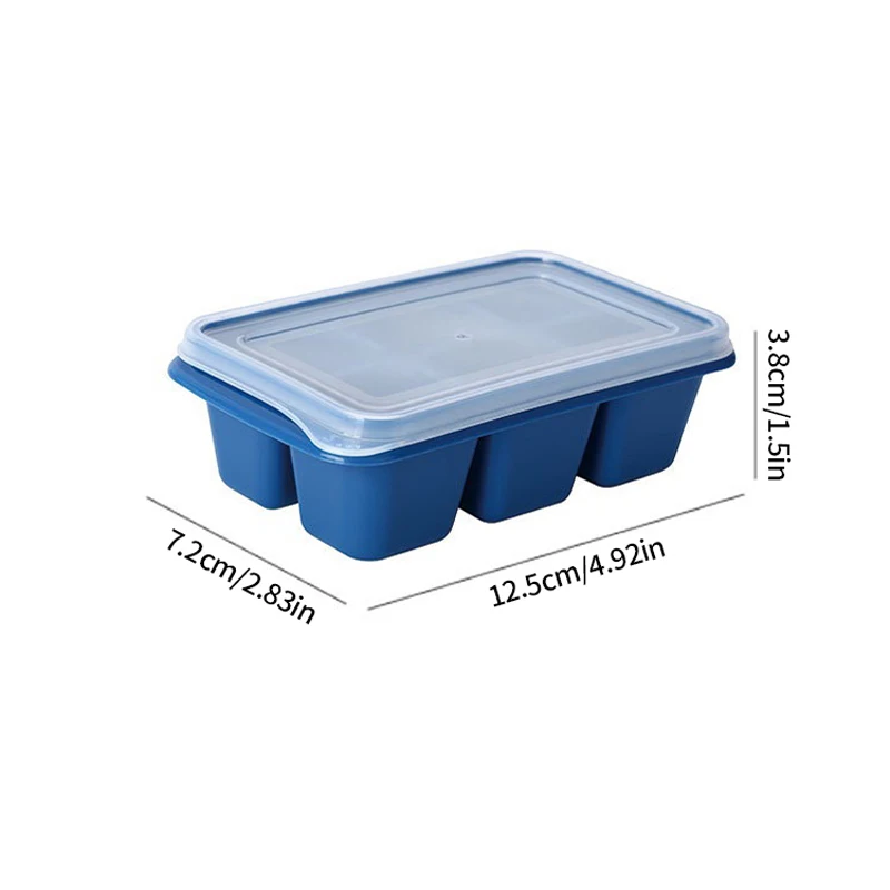 Ice Cube Ice Box Frozen Mold Refrigerator Homemade Frozen Ice Box with Lid Silicone TikTok Hot Ice Cube image 2