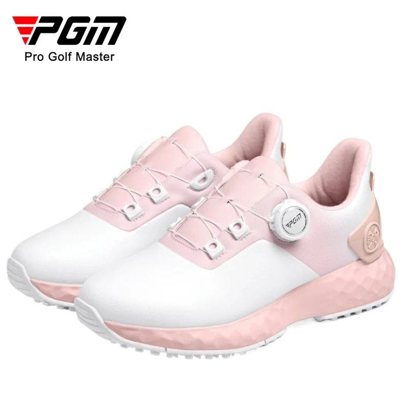 

PGM Women's Golf Shoes Are Waterproof Non Slip Comfortable Shock-absorbing and Nail Free Sports Shoes XZ364