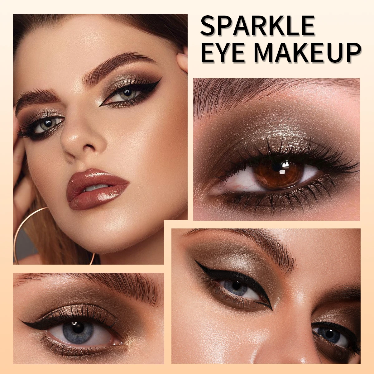 19 色 1 個スモーキーダークグリーンアイシャドウペンスティック防水メタリックグリッターアイシャドウハイライターペンシルメイクアップツールコスメ