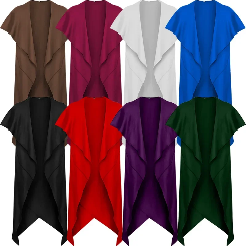 Nueva ropa Retro Medieval europea y americana, abrigo Punk de longitud media para hombre