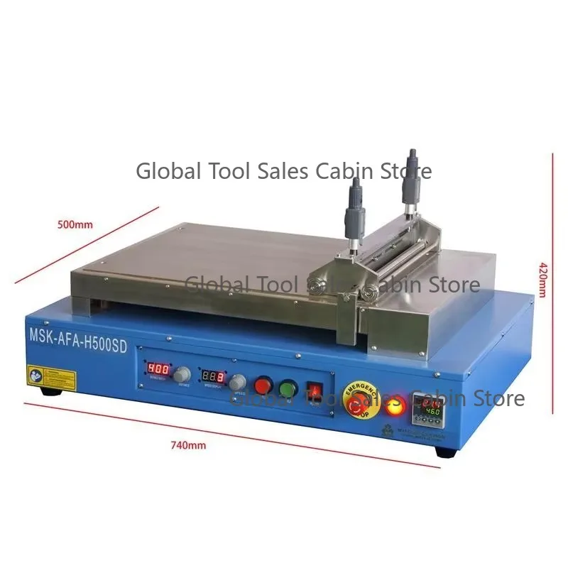 300mm Width Slot-die Coater Coating Machine with SS316 Heating Vacuum Chuck (150°C, 500*400MM) - MSK-AFA-H300SD