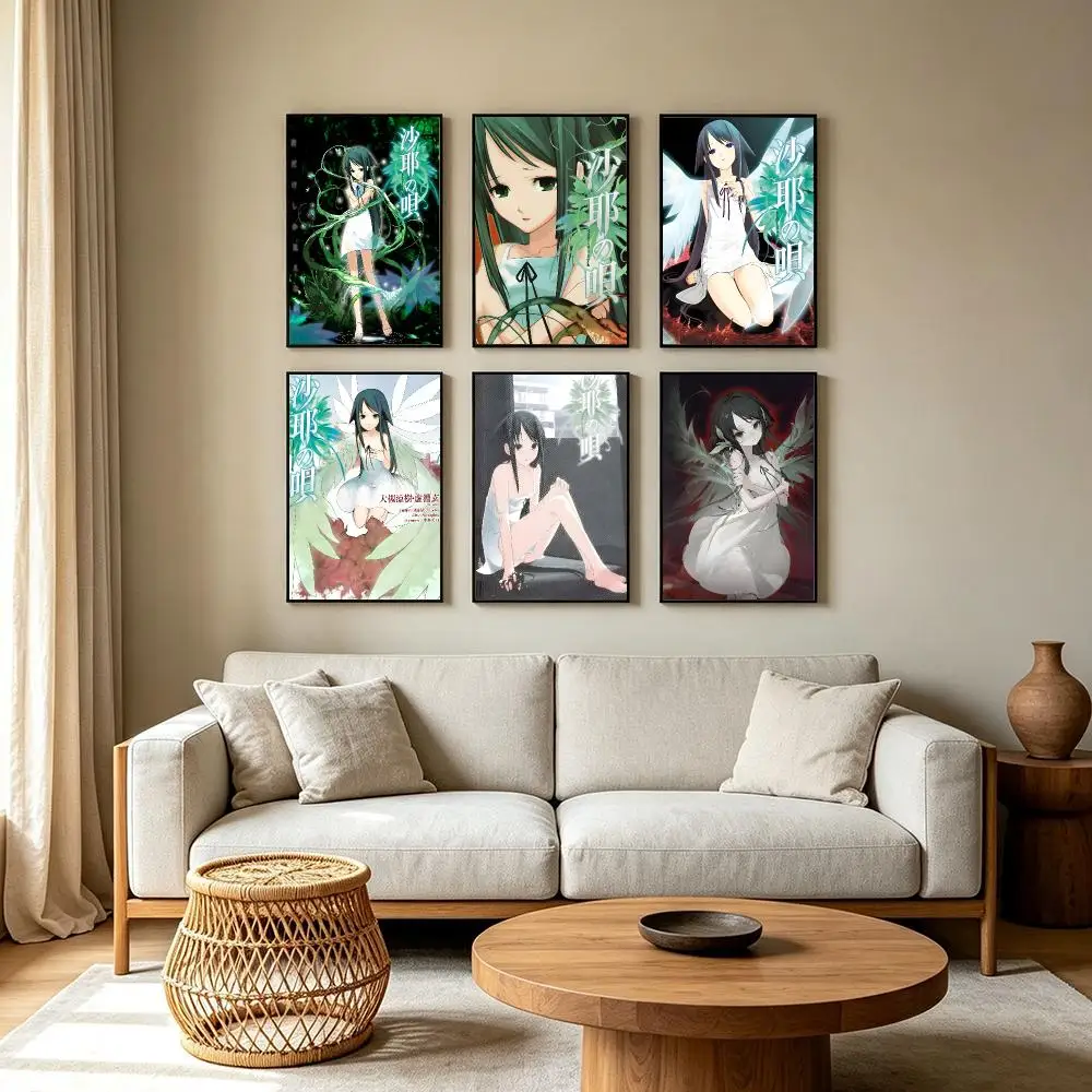 S-Saya No Uta Animations-Poster, Kunstdruck, Bilder für Zuhause, für Wohnzimmer und Schlafzimmer, Wanddekoration, rahmenloses Gemälde