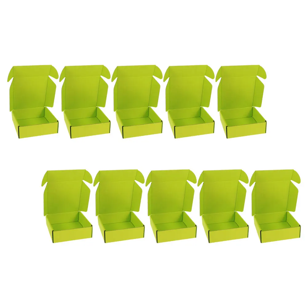 10Pcs Reliable Corrugated Shipping Boxes Easy Assembly No Tape Needed Practical for Small Business Mailing Wrapping Box