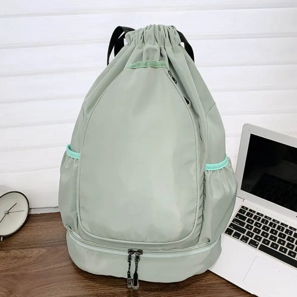 2 Rackets Tennis Racket Backpack with Shoes Pocket Waterproof Gym Pack Casual Drawstring Closure Basketball Backpack Bag