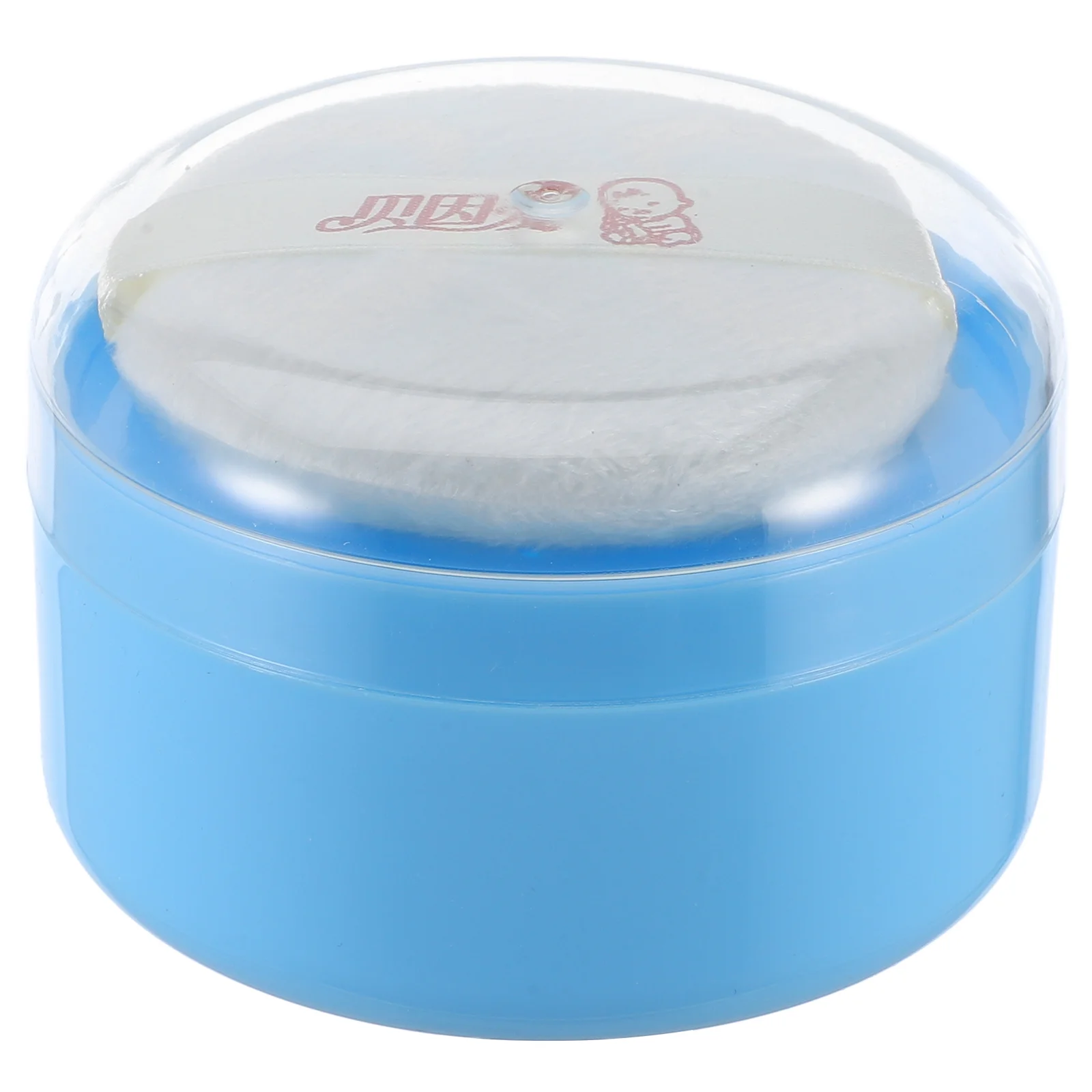 Talcum Powder Puff Box Empty Body Powder Container with Thicken Powder Puffs and Sifter for Home and Travel