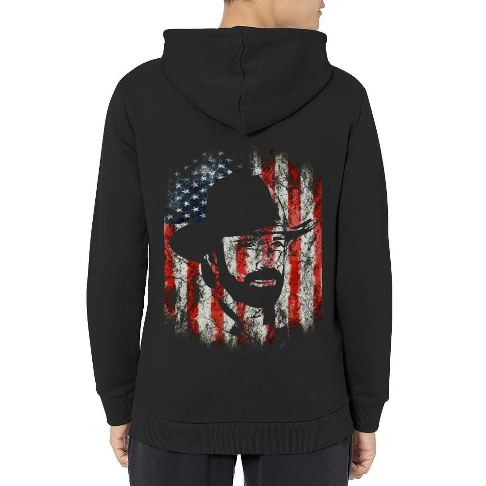 

Chuck Norris American USA Flag Hoodie men wear men's sweat-shirt korean style clothes japanese style autumn hoodie