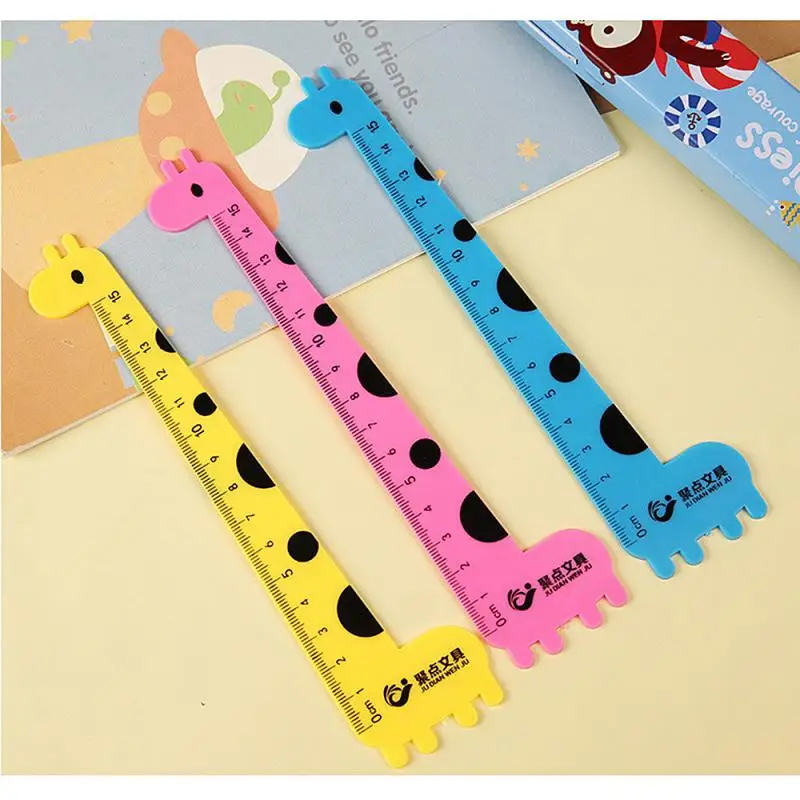 Creative Practical Children's Stationery Random Color Shape Cute Animal 15CM Scale Ruler