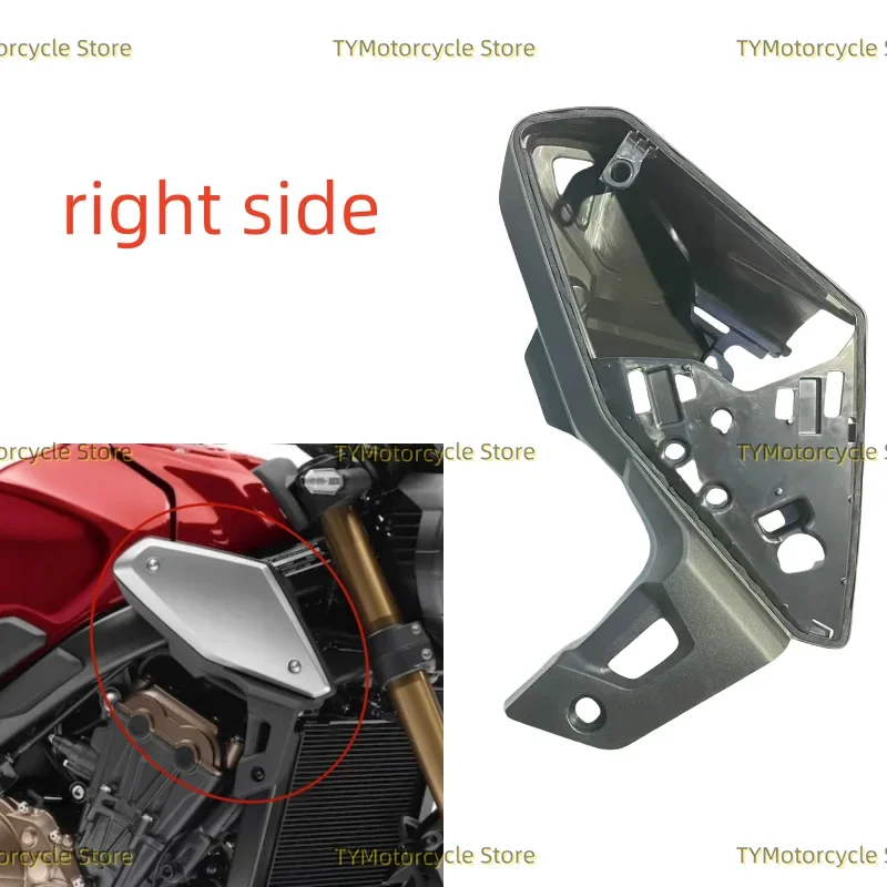 도색되지 않은 공기 흡입구 내부 하단 측면 커버 페어링 교체 Fit For Honda CB650R CB 650R 2019 2020 2021-2023