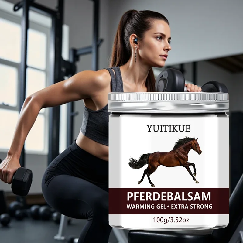 YUlTlKUE Pferdebalsam Warming Gel Extra Strong Muscle Comfort Body Care Warming Relief Balm 100g