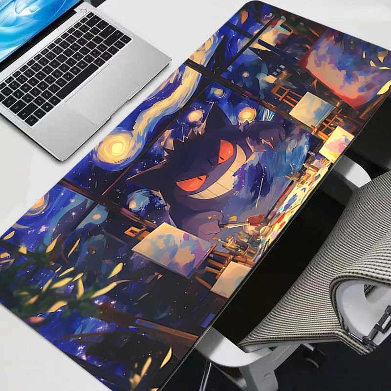 

Mouse pad gaming Computer keyboard gamer P-Pokemon Gengar Designed specifically for e-sports Gamer Cabinet High-Quality Mousepad