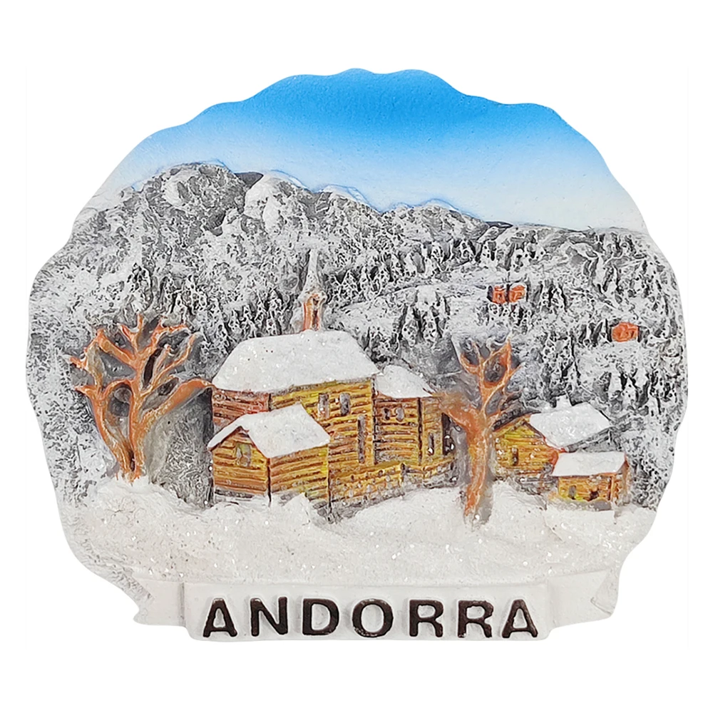 3D Andorra Fridge Magnet Souvenir Gift Resin Refrigerator Magnetic Sticker Collection Home Decoration