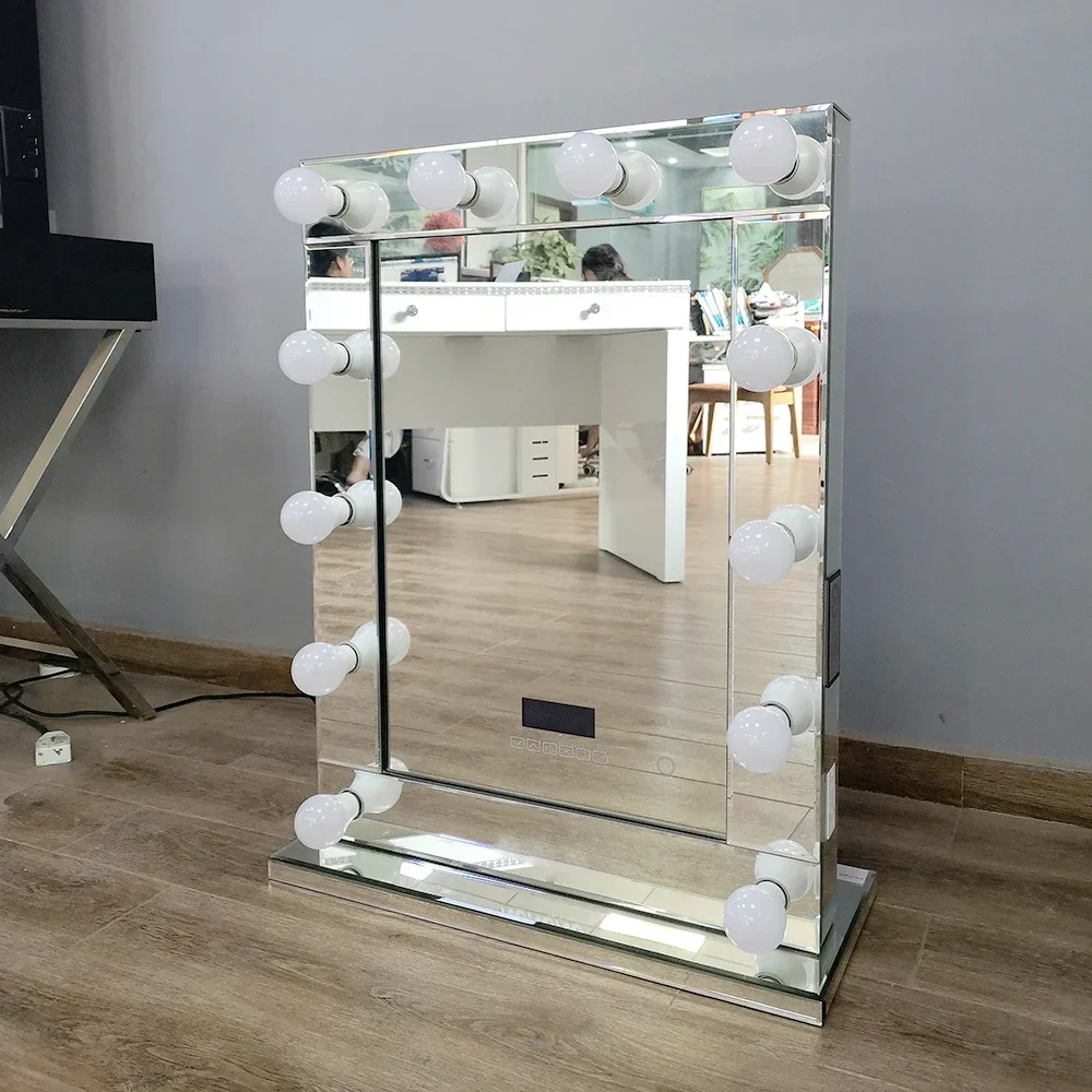 

# Docarelife Hollywood Makeup Vanity Mirror With LED Lights Led Vanity Touch Screen Vanity Girl Makeup Mirror #