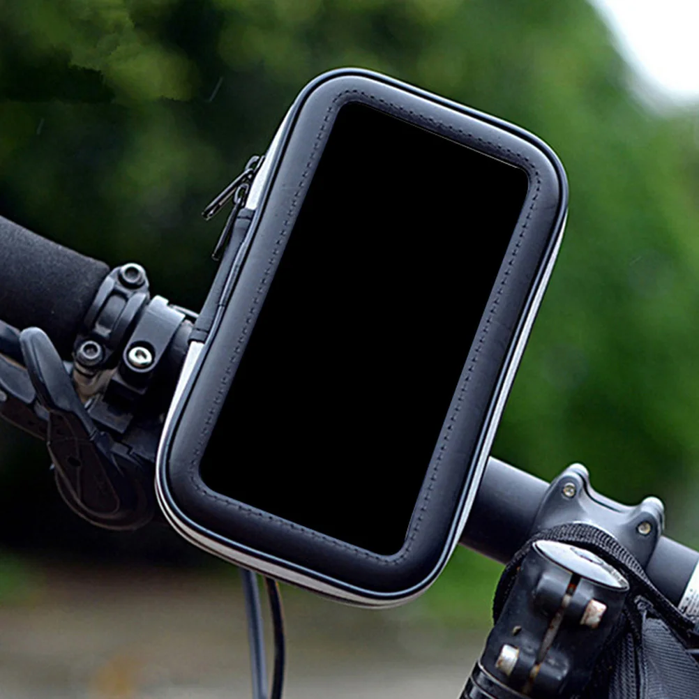 프리미엄 방수 자전거 폰 파우치 조절 가능한 관절 오토바이 핸들바 마운트 안정적 진동 없음 자전거 폰 마운트