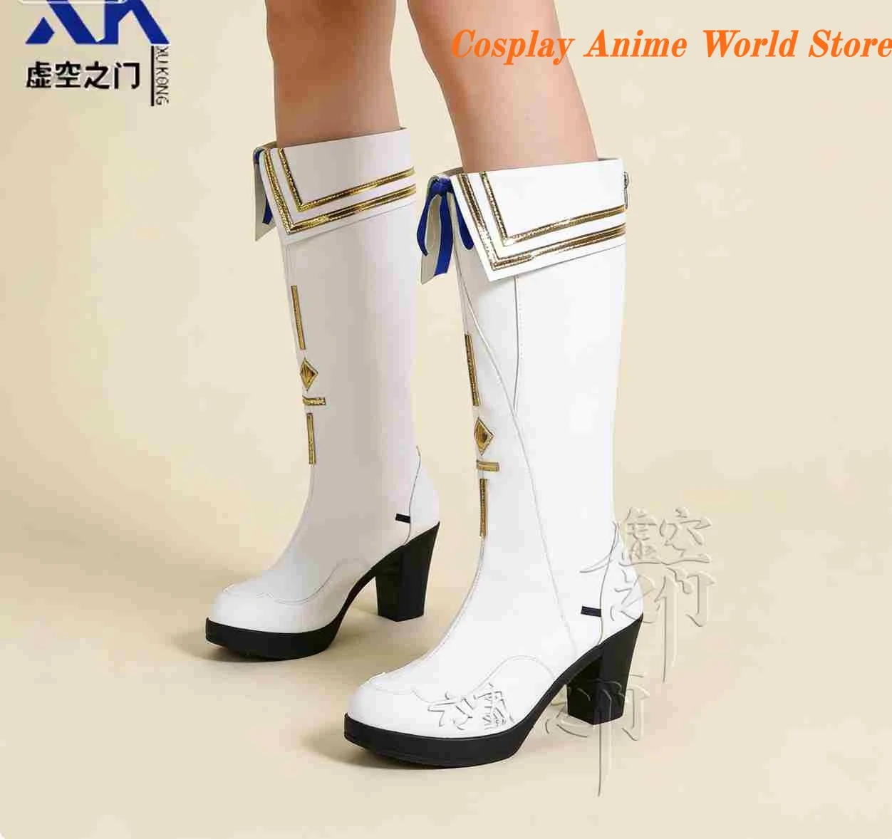 

In stock Wuthering Waves Phoebe Cosplay Shoes Prop Halloween Party Women Role Play high heels boots customization Leythosia