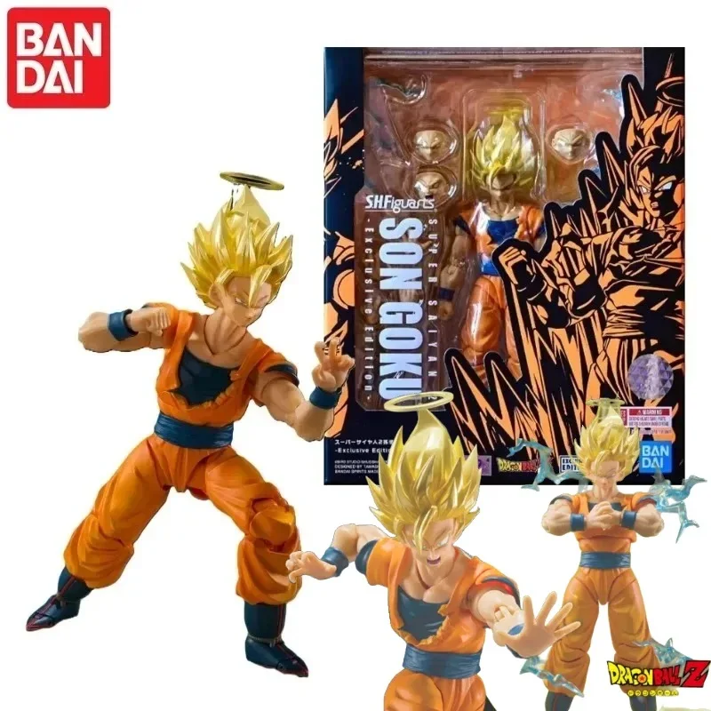 

In Stock! Original Bandai CJ Venue Exclusive SHF Dragon Ball Z Super Saiyan Super 2 Son Goku Action Anime Figure Collection Toys