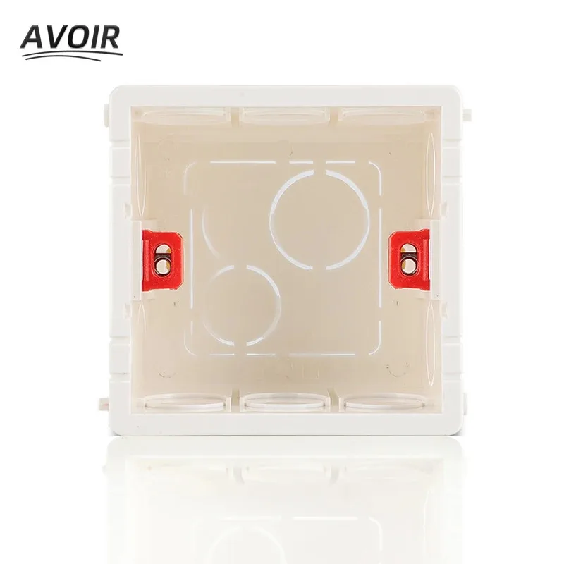 

dark for mounting on white red blue junction box 86mm x 86mm x 40mm
