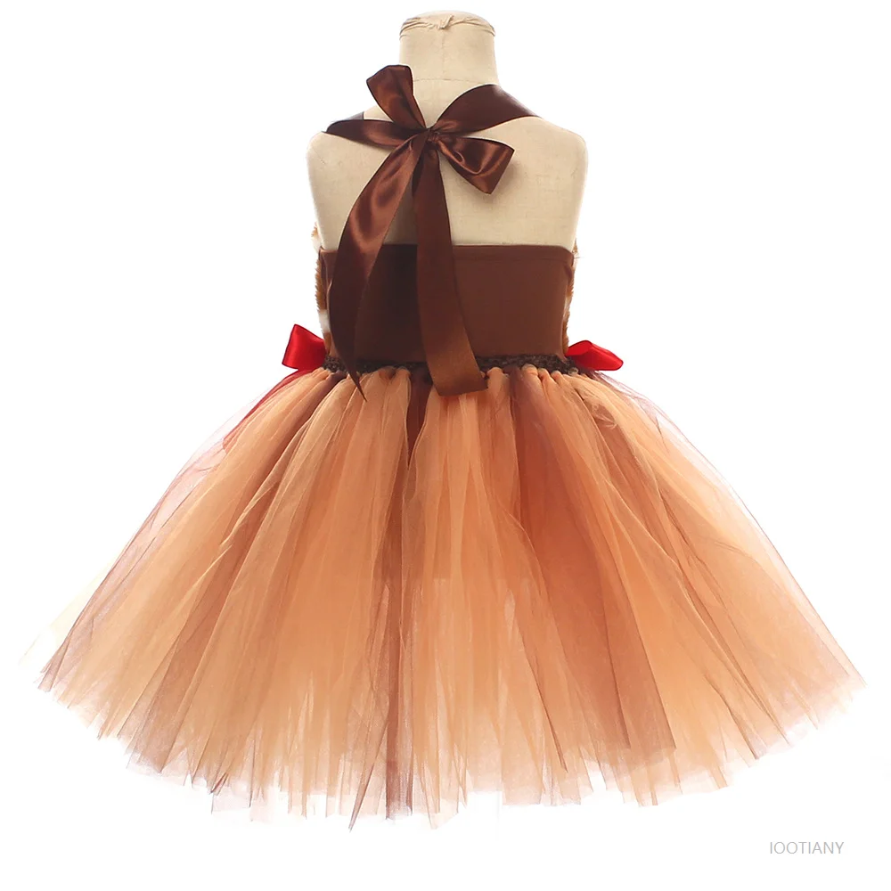 Disfraz de mascarada de animales de Navidad para niñas, disfraz de alce bonito, vestido de fiesta de Carnaval de cumpleaños para niños, vestido de fiesta para bebés 2025