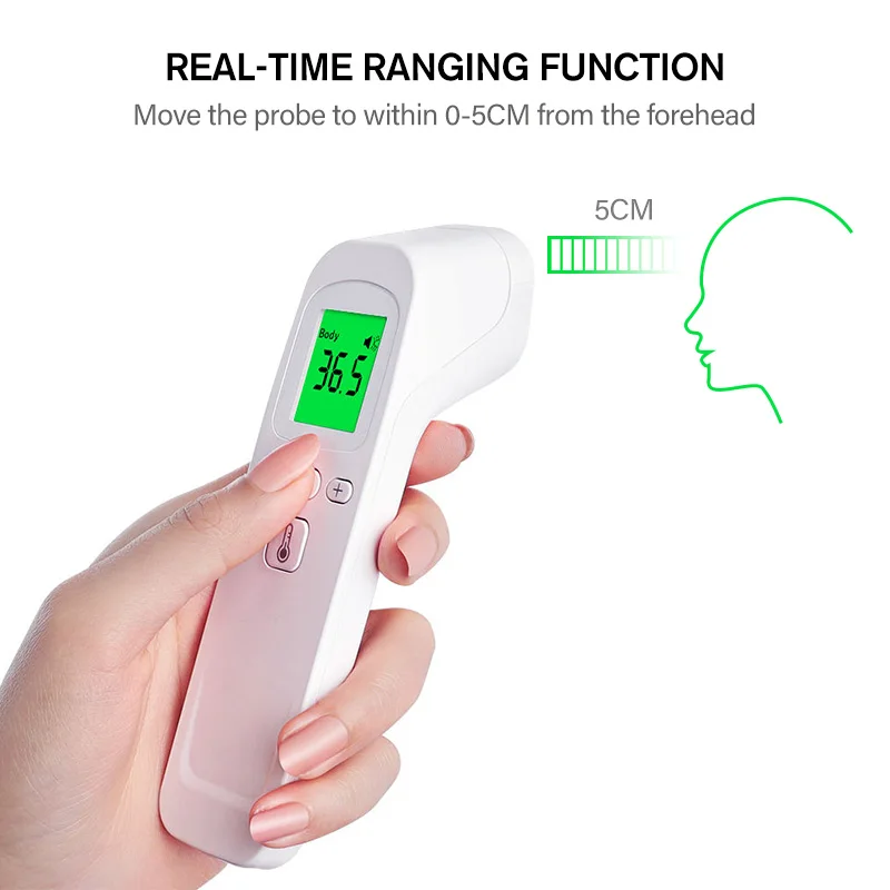 MAMIJOY Baby Thermometer Infrared Digital LCD Body Measurement Forehead Ear Non-Contact Adult Fever IR Children Termometers