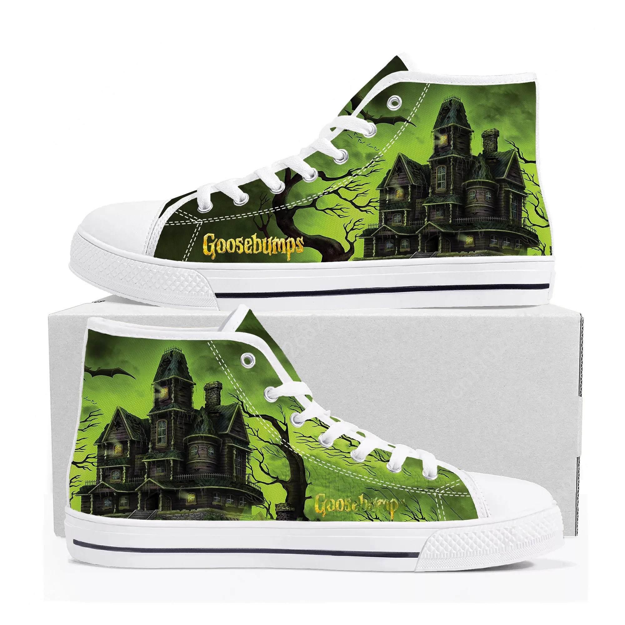 

Goosebumps High Top High Quality Sneaker Mens Womens Teenager Canvas Sneaker Casual Personalized Patterns Shoe Customize Shoes