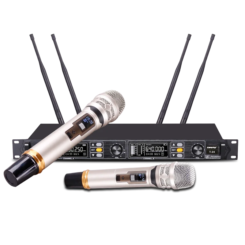 

XTUGA T-24 professional uhf system karaoke wireless microphone distance 100m to 200m