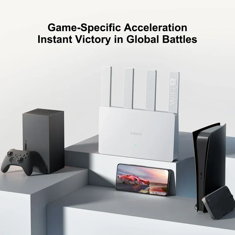 جهاز توجيه Xiaomi BE3600 WiFi 7 2.4/5 جيجا هرتز Duan Bands 160 ميجا هرتز تسريع الألعاب 3570 ميجا بت في الثانية مكرر شبكة LAN المزدوجة VPN