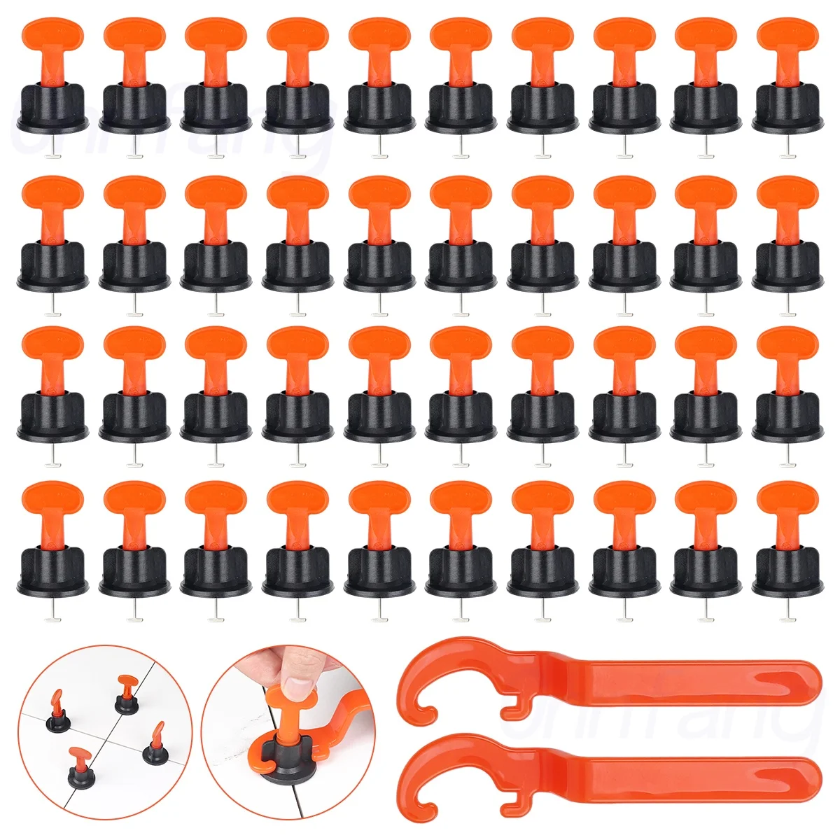 50pcs Tile Leveling System Level Tile Spacer Wall Leveler Wedges Spacers Flooring Reusable Wall Tile Carrelage Leveling