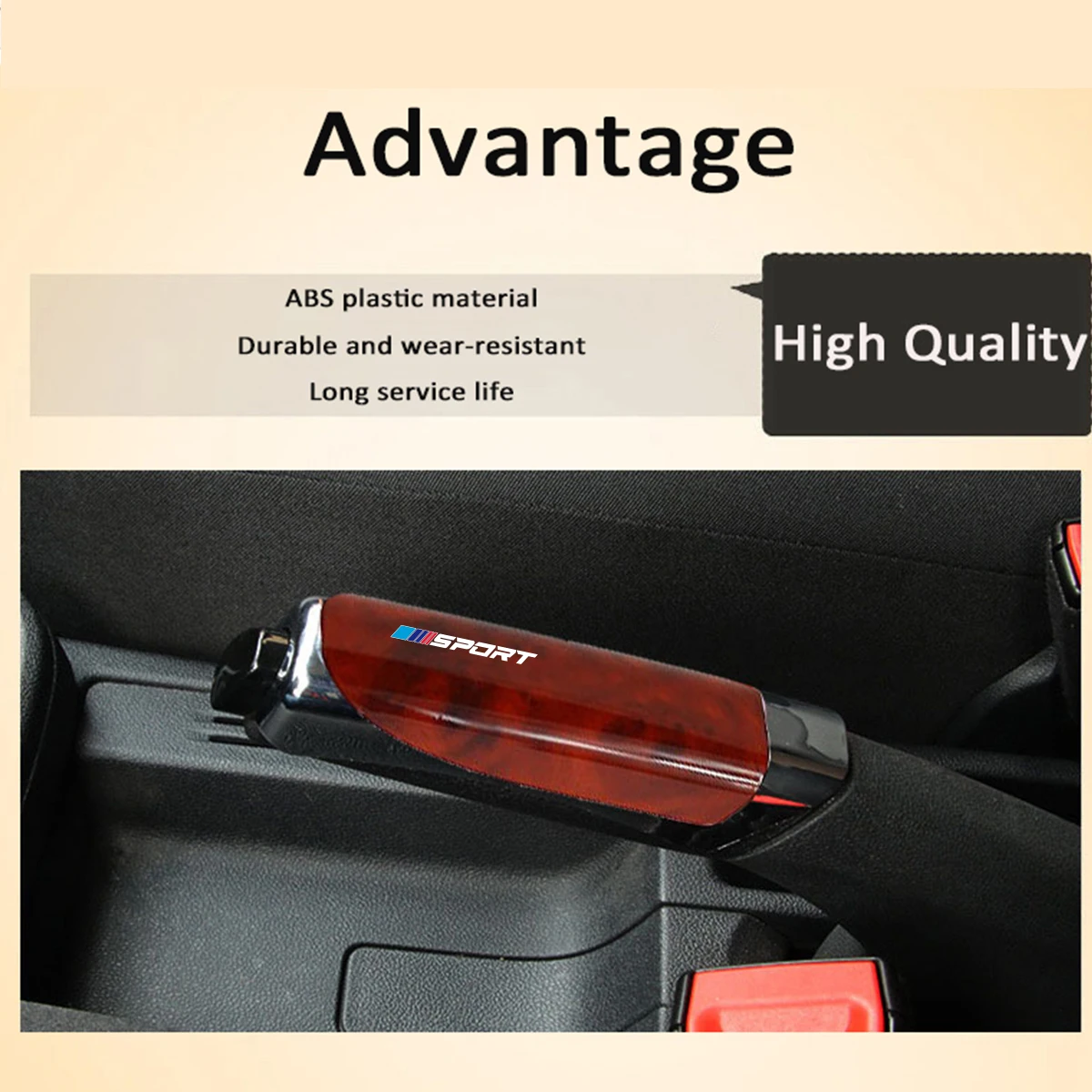 1pc ABS Car Handbrake Cover For BMW X1 X3 X5 E70 F15 F48 G30 G20 F30 F10 E90 E60 Z4 Carbon Fiber Pattern Hand Brake Set Cover view 6