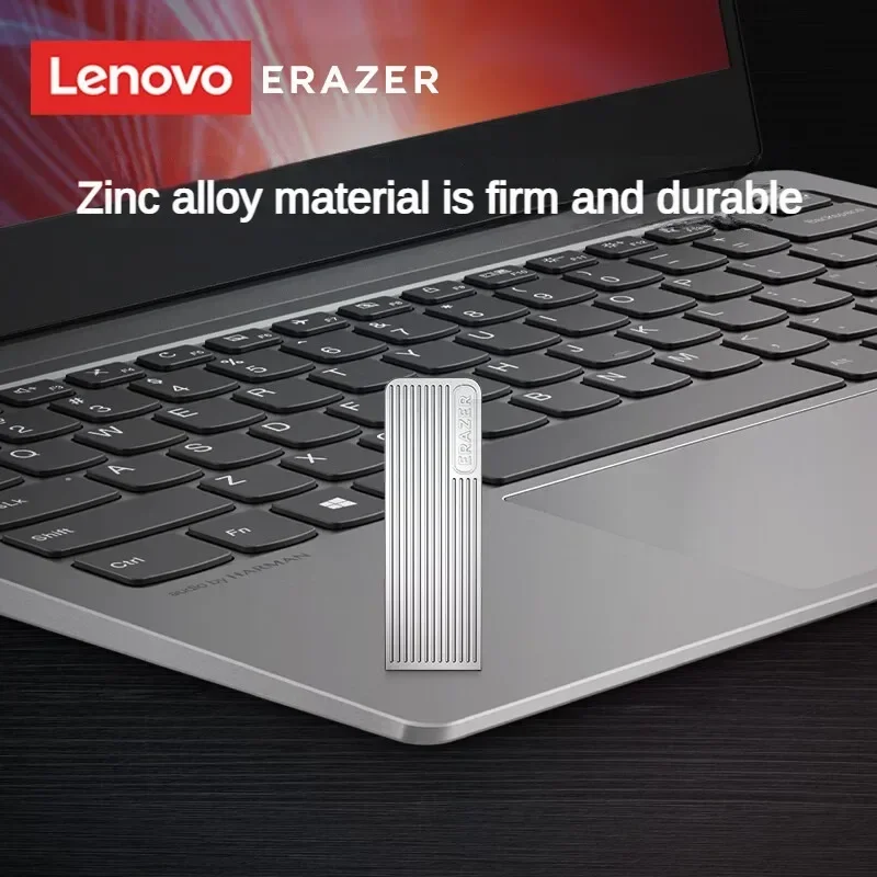 Lenovo ERAZER 32GB USB3.2 U Disk F102 Silver Reading Speed 120MB/s Computer U Disk Office Business USB Flash Drive