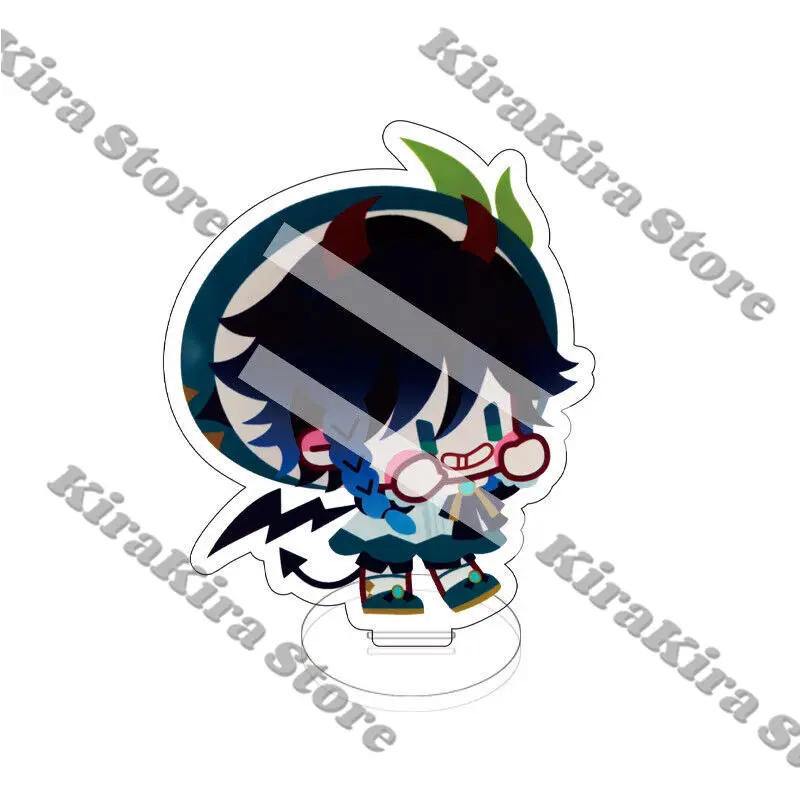 Klee Mini Cute Standing Plate Genshin Impact Fischl Аниме Орнамент Kaeya Alberich Косплей Venti Стенд Знак Фигурка Модель Декор