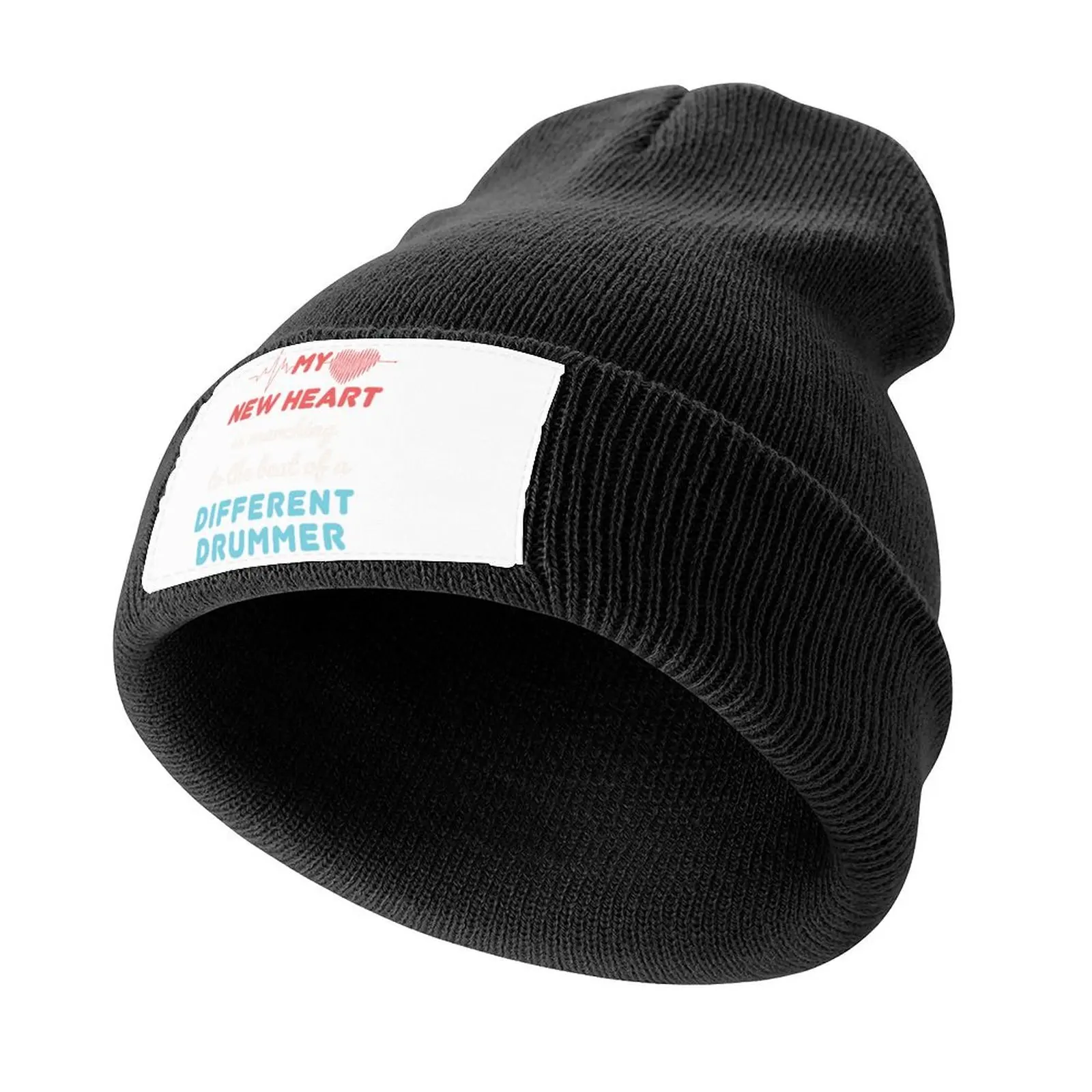 Heart Transplant Recipient My New Heart Marching to the Beat Knitted Cap New Hat Visor custom Hat For Men Women's