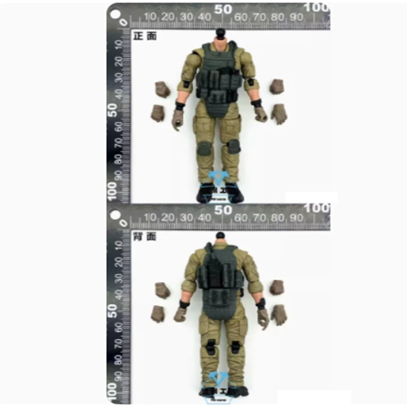 1:18 Scale Soldier Commando DIY Plain Body Head Carving Armor Belt Leg Set 3.75 Inch Moving Figure Classic Collection Souvenirs