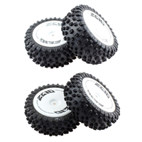 AINY 4Pcs Front and Rear Tire Wheel Tyre for Wltoys 144001 144010 124007 124016 124017 124018 124019 1/12 1/14 RC Car Parts