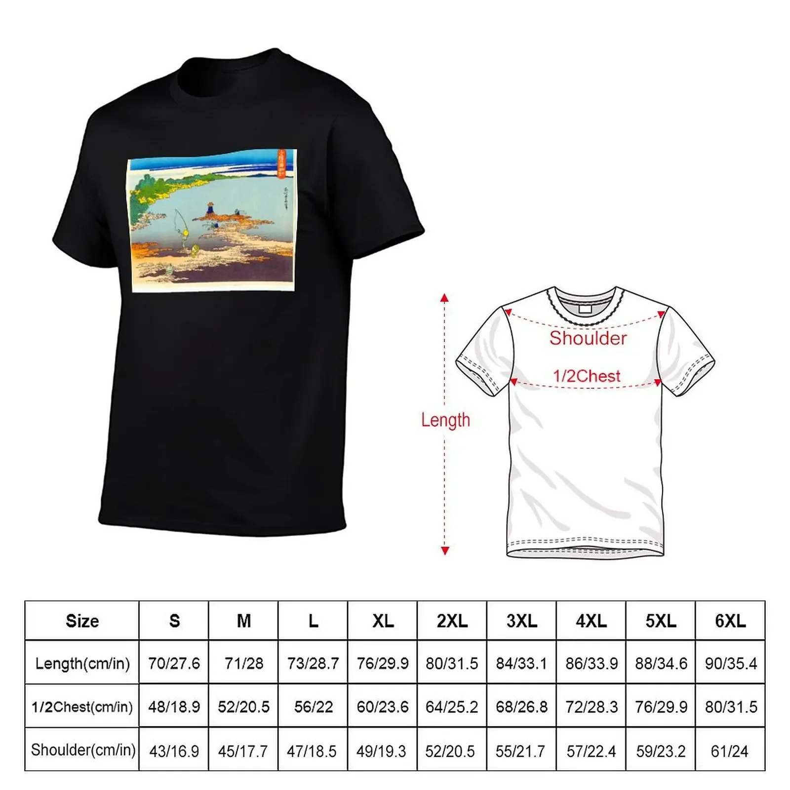 Fishing at Uraga in Sagami Province T-Shirt vintage anime shirt plus size tops korean fashion Short sleeve tee men