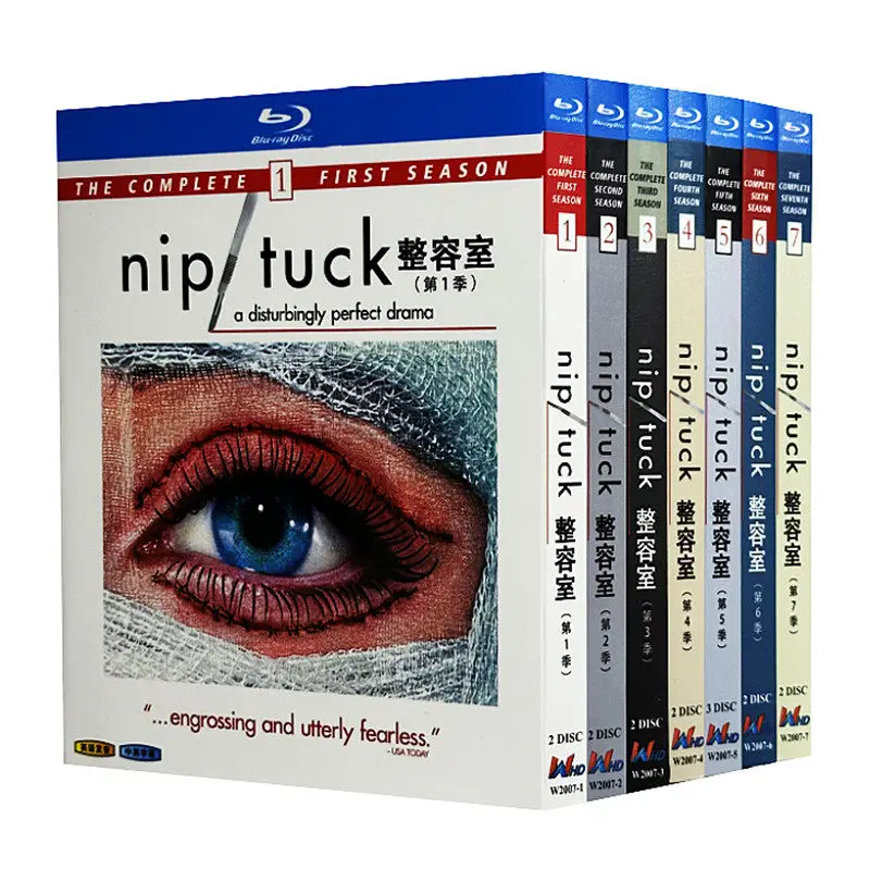 Blu-ray Ultra HD US TV Series Nip/Tuck Seasons 1–7 Box Set with English and Traditional Chinese Subtitles