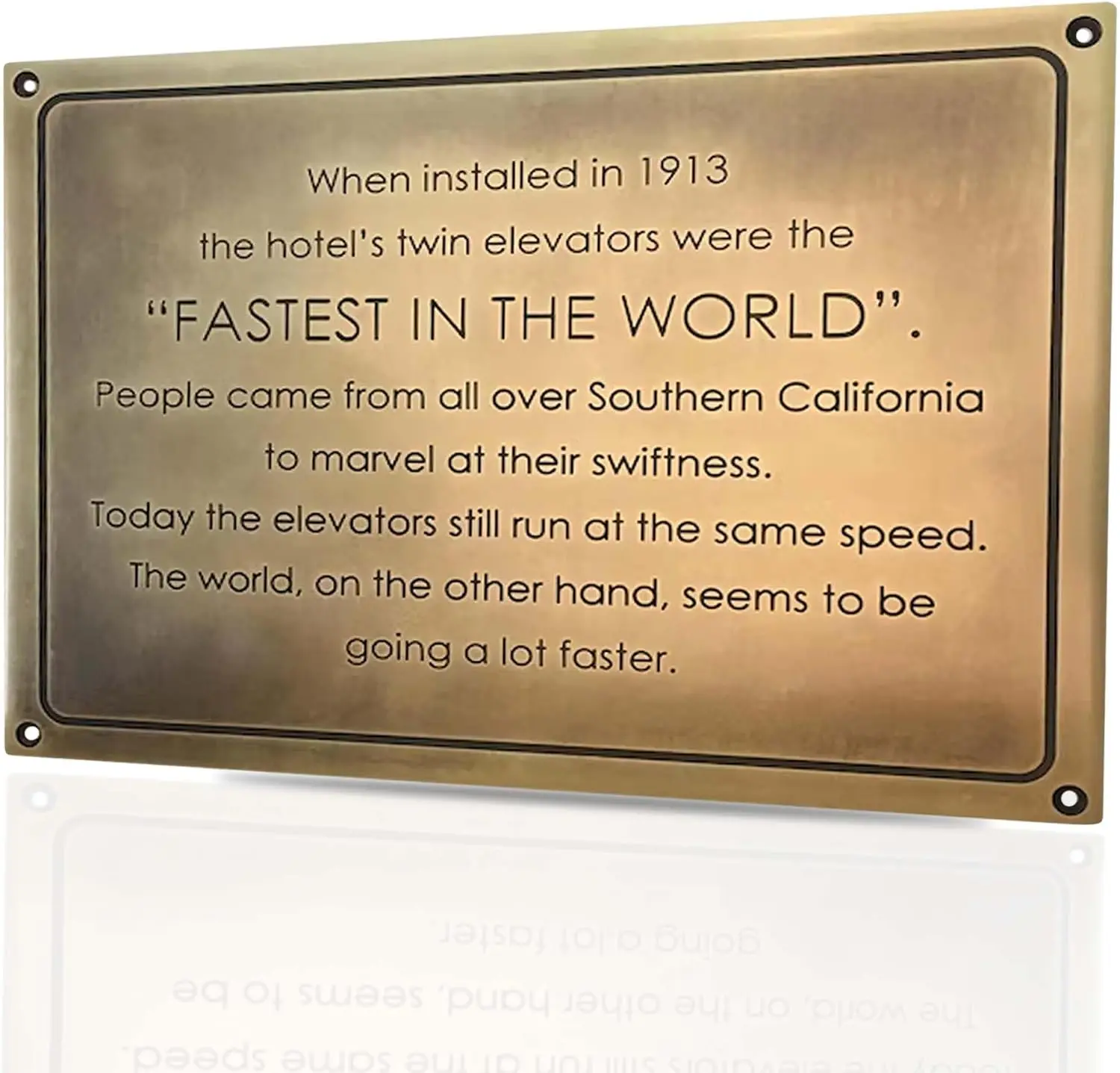 Custom Antiqued Brass Plaque | Laser Engraved House Sign | Commemorative Plaque with Antique Patina Finish (8X4 inches) sign