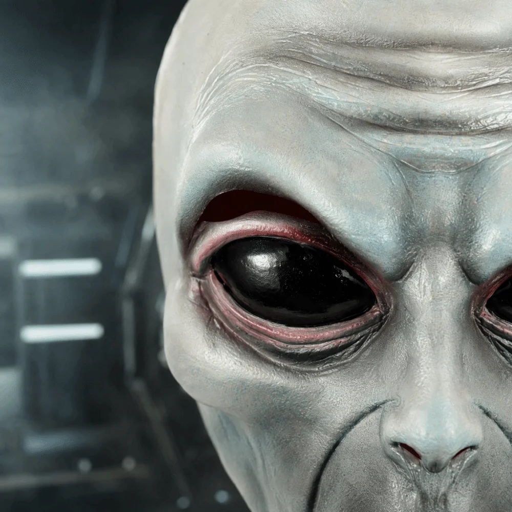 Latex Material Alien Mask Gree - огляд і ціна Latex Alien Mask Realistic