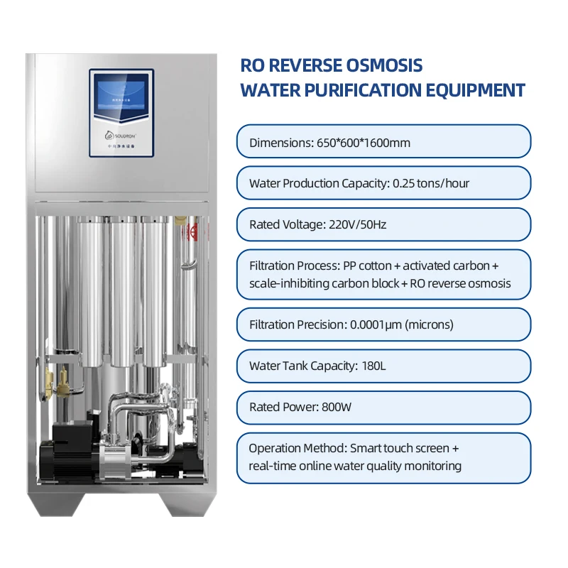 

CAMAZ RO Electric Reverse Osmosis Water Purification Equipment 500ltres for Household & Outdoor Beauty Equipment
