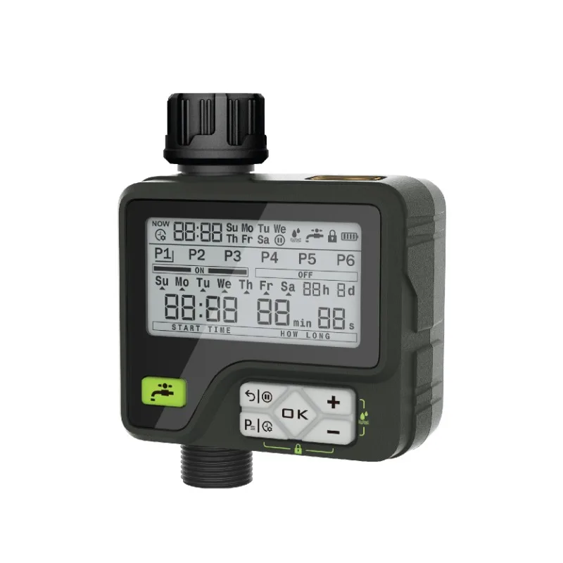 Automatic Garden Water Timer Outdoor Irrigation Watering Timer Controller with Rain Sensor Function